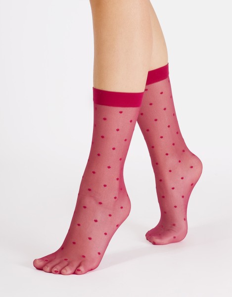 Cette - Elegante Feinsöckchen mit Tupfenmuster