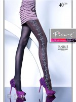 Fiore Elegante Strumpfhose mit floralem Muster Janine 40 DEN Fiore Elegante Strumpfhose mit floralem Muster Janine 40 DEN