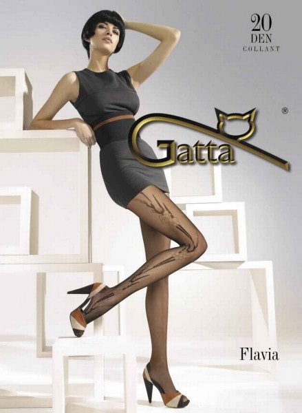 Gatta Trendy Feinstrumpfhosen mit Blumenmuster Flavia 20 DEN