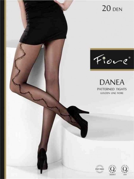 Fiore Feinstrumpfhose mit verfuehrerischem Muster Danea 20 den in schwarz, Gr. 3