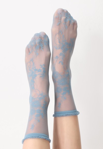 Söckchen mit romantischem, floralem Spitzenmuster von Oroblu