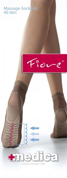 Fiore Feinsoeckchen mit Massageeffekt Medica 40 DEN