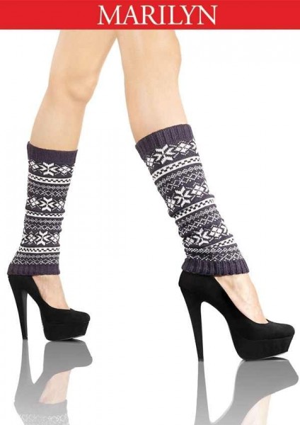 Marilyn Warme Beinstulpen mit winterlichem Muster Peppy