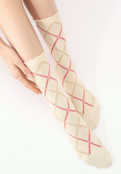 Oroblu - Herrlich weiche Socken mit zartem Tartanmuster und softer Viskose
