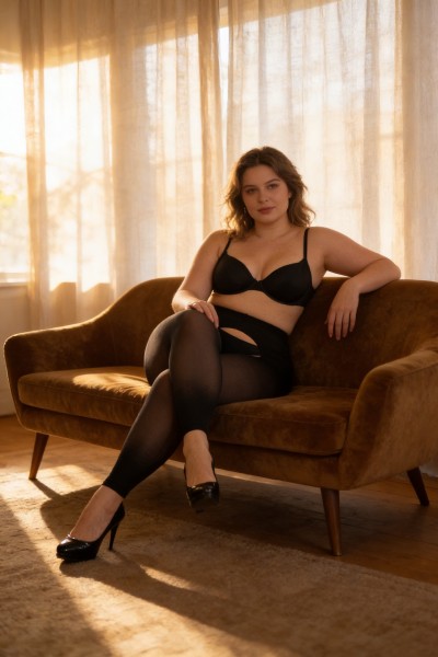 Glamory - Blickdichte Ouvert Leggings offen im Schritt 60 DEN