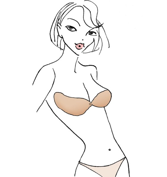 WHISPER BRA Push-Up rückenfreier BH ohne Träger